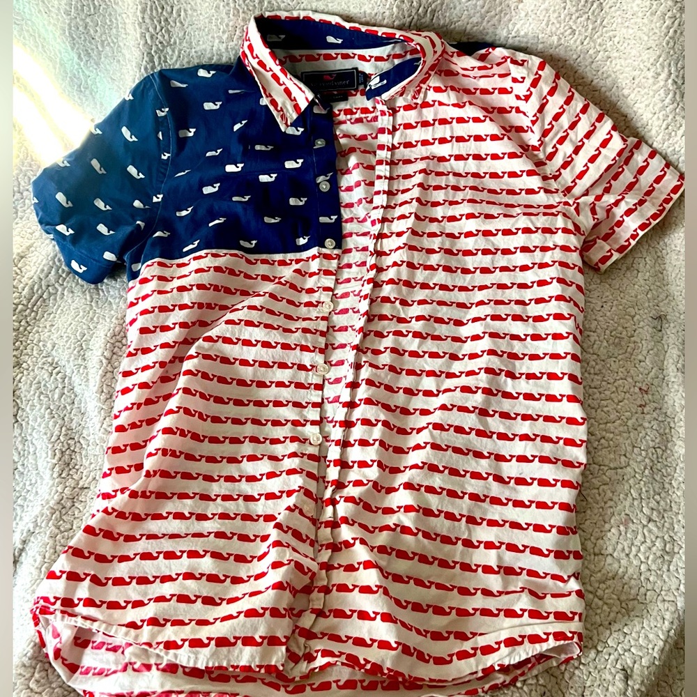 Vineyard vines America kids button up